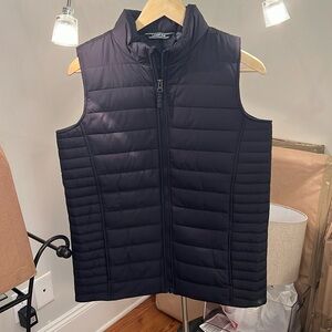 Never worn Lands’ End Navy Vest. Children size Large (12-14 yrs)